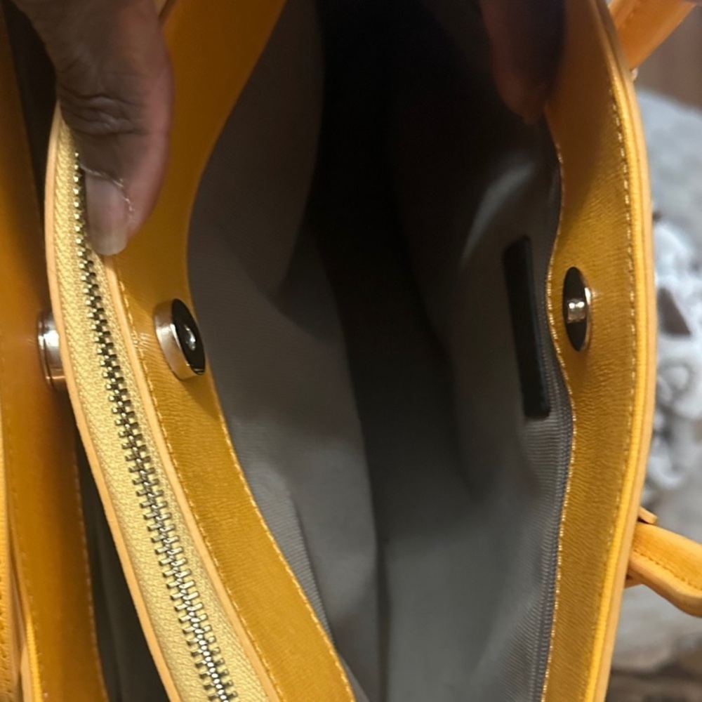 Furla Mustard Yellow Satchel - Picture 12 of 16